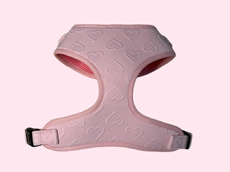 Pink Hearts Adjustable Harness