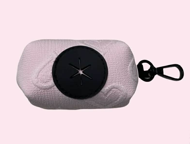 Pink Hearts Poop Bag Holder