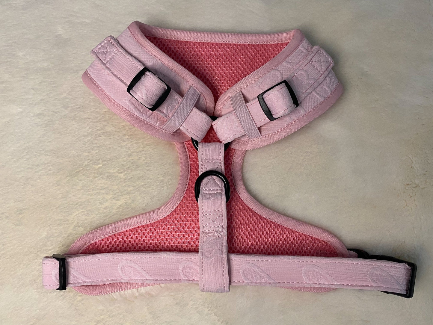 Pink Hearts Adjustable Harness