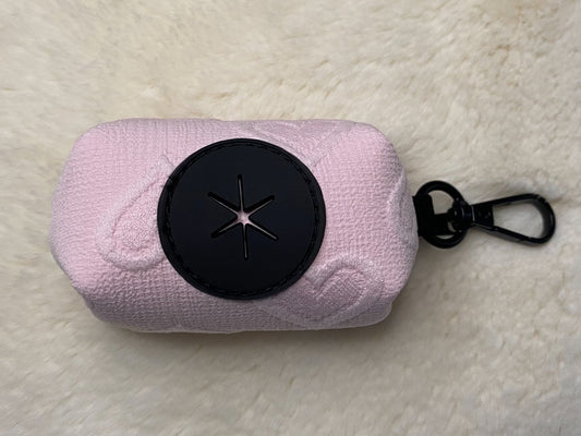 Pink Hearts Poop Bag Holder